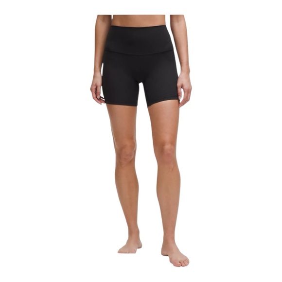 Lululemon Align High-Rise Ribbed Short 6” Black Multiple Sizes NWT - Picture 1 of 6